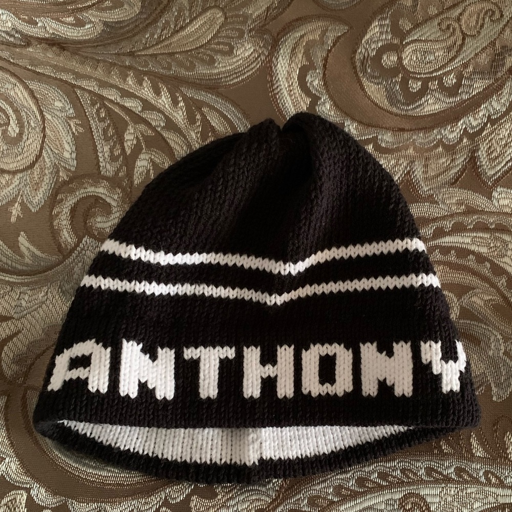Personalized ANTHONY winter hat